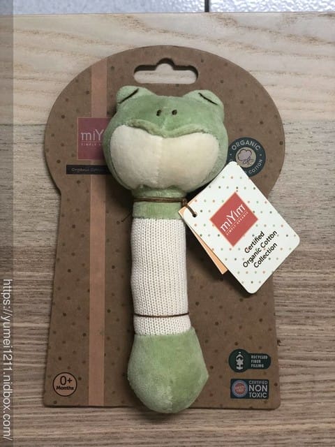 ＊好物分享＊【寶寶安撫玩具推薦-miYim棉安撫娃娃-吉拿棒 好夢蛙&手搖鈴 芬恩象象，安心陪伴每一刻】