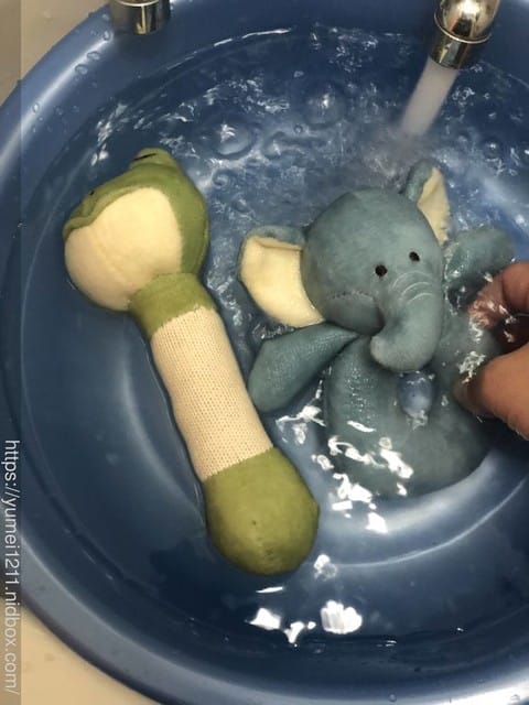 ＊好物分享＊【寶寶安撫玩具推薦-miYim棉安撫娃娃-吉拿棒 好夢蛙&手搖鈴 芬恩象象，安心陪伴每一刻】
