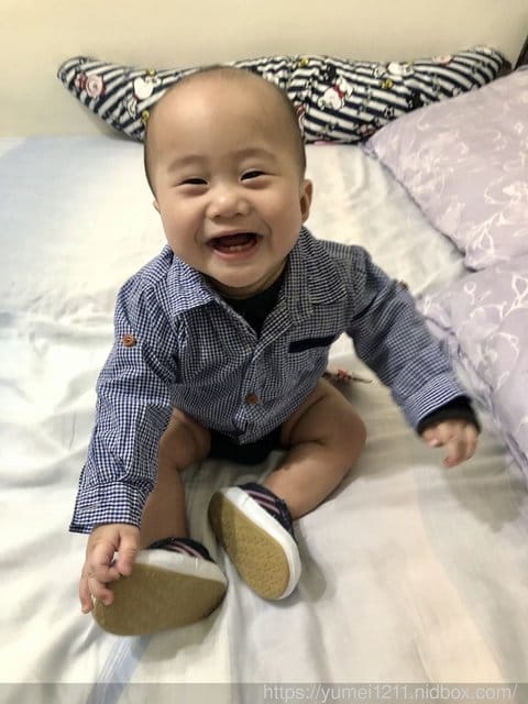 虎寶的鞋鞋初體驗 6M26D【讓寶寶輕鬆踏出人生第一步！台灣品牌-Nikokids學步鞋室(內室外皆宜)】