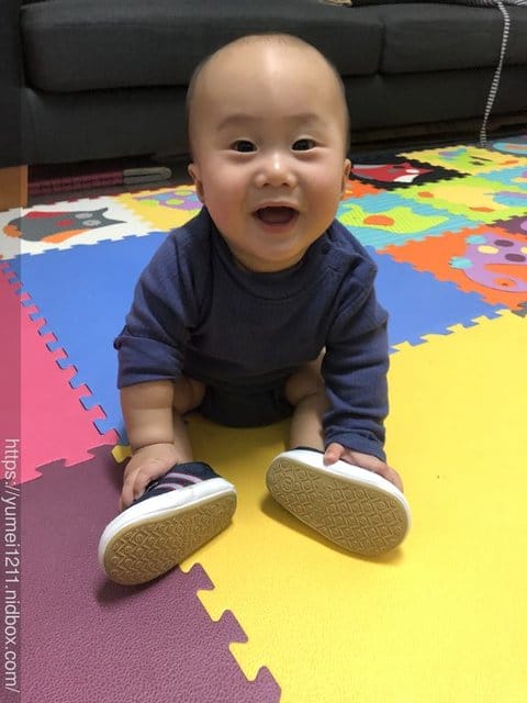 虎寶的鞋鞋初體驗 6M26D【讓寶寶輕鬆踏出人生第一步！台灣品牌-Nikokids學步鞋室(內室外皆宜)】