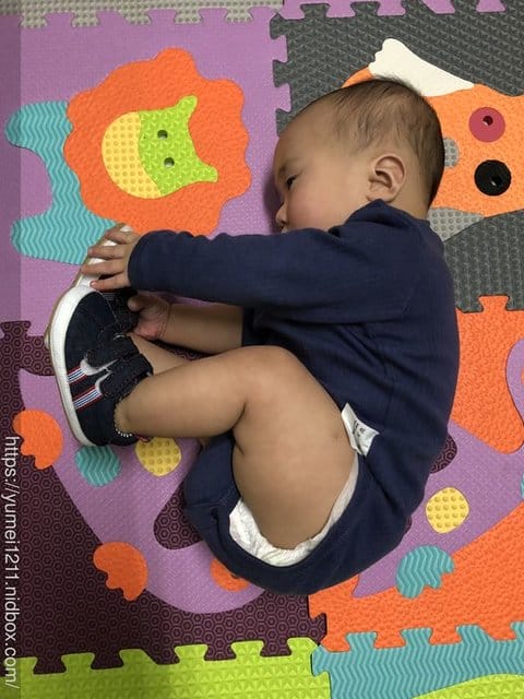 虎寶的鞋鞋初體驗 6M26D【讓寶寶輕鬆踏出人生第一步！台灣品牌-Nikokids學步鞋室(內室外皆宜)】