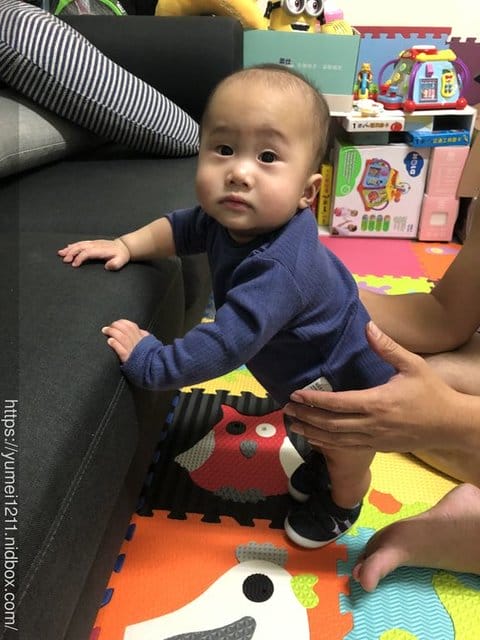 虎寶的鞋鞋初體驗 6M26D【讓寶寶輕鬆踏出人生第一步！台灣品牌-Nikokids學步鞋室(內室外皆宜)】