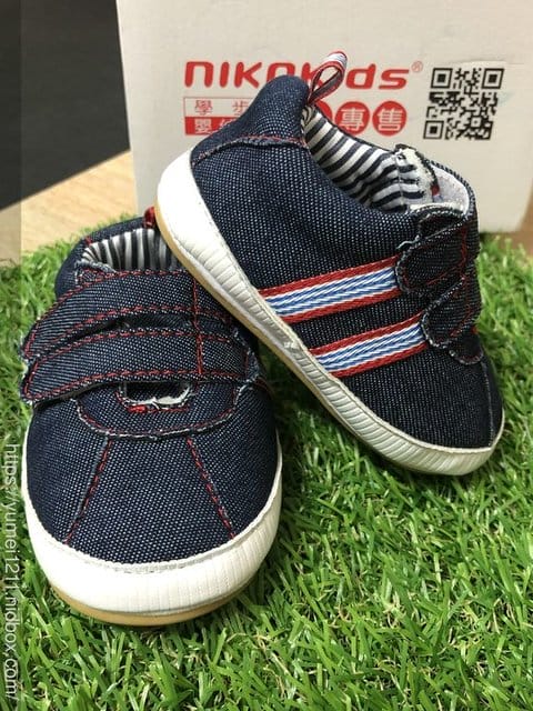 虎寶的鞋鞋初體驗 6M26D【讓寶寶輕鬆踏出人生第一步！台灣品牌-Nikokids學步鞋室(內室外皆宜)】