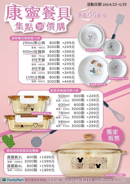 【康寧迪士尼餐具集點趣】電鍋也可使用野餐風餐盤,在全家集點就可以蒐集到了! - 第22張圖 【康寧迪士尼餐具集點趣】電鍋也可使用野餐風餐盤,在全家集點就可以蒐集到了!