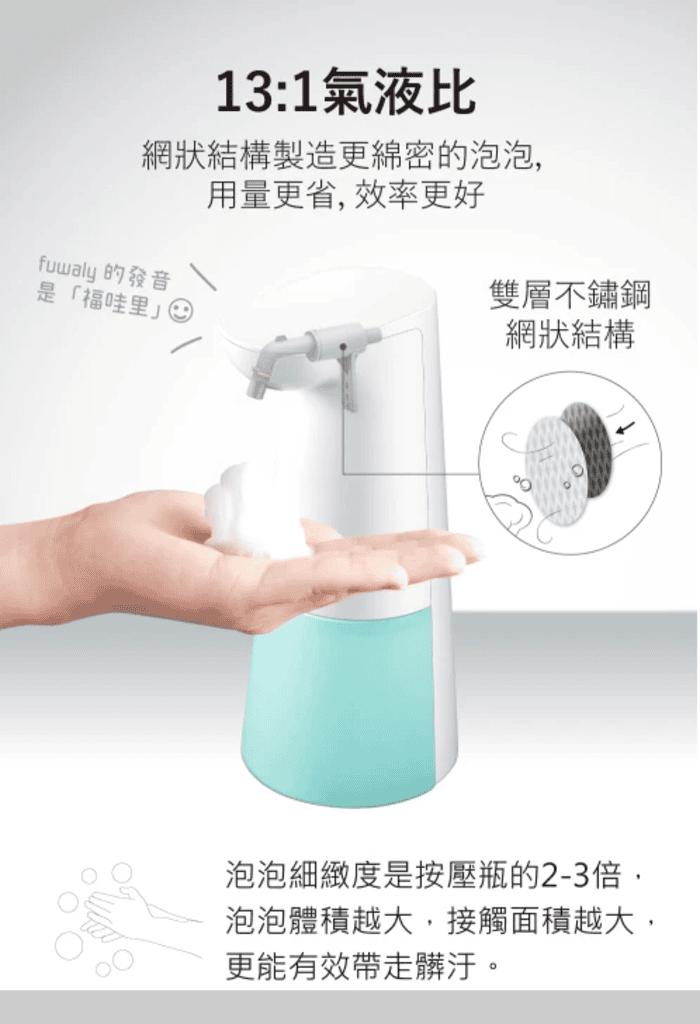 【fuwaly洗手機】微笑泡沫式自動感應洗手機/給皂器,讓孩子主動去洗手趣 - 第9張圖 【fuwaly洗手機】微笑泡沫式自動感應洗手機/給皂器,讓孩子主動去洗手趣