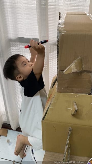 親子手作|紙箱恐龍DIY|防疫在家時間快轉的最好方式 - 第13張圖 親子手作|紙箱恐龍DIY|防疫在家時間快轉的最好方式