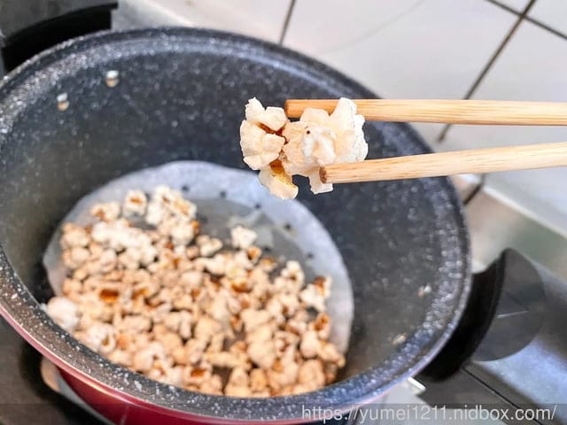 低壓鍋食譜-親子料理-焦糖爆米花