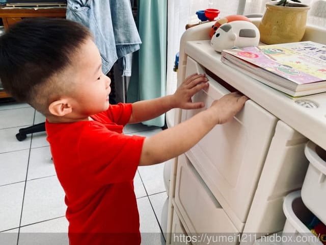 兒童收納｜Caring｜多功能兒童收納櫃-童趣大象款｜空間布置｜培養孩子自主收拾