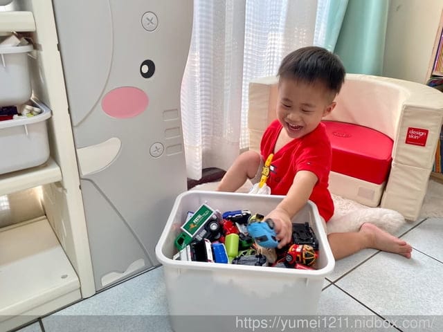 兒童收納｜Caring｜多功能兒童收納櫃-童趣大象款｜空間布置｜培養孩子自主收拾