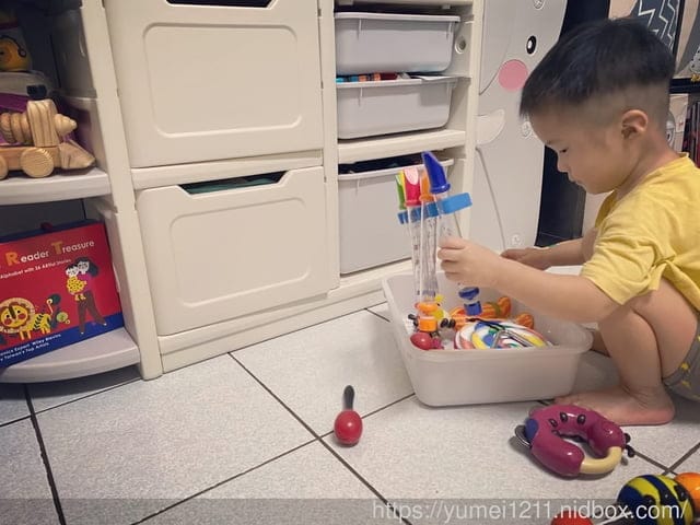 兒童收納｜Caring｜多功能兒童收納櫃-童趣大象款｜空間布置｜培養孩子自主收拾