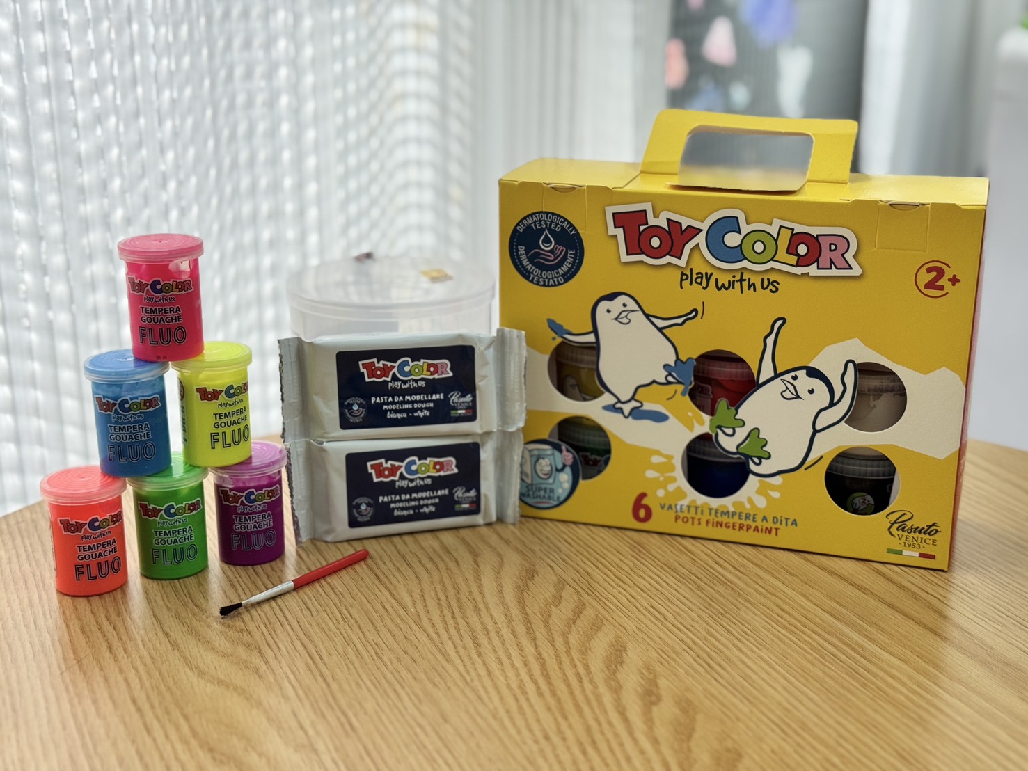 來自義大利的療癒美勞時光：Toy Color 黏土顏料禮盒組＋手指膏